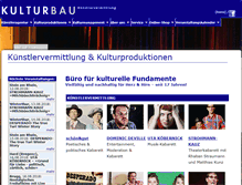 Tablet Screenshot of kulturbau.ch